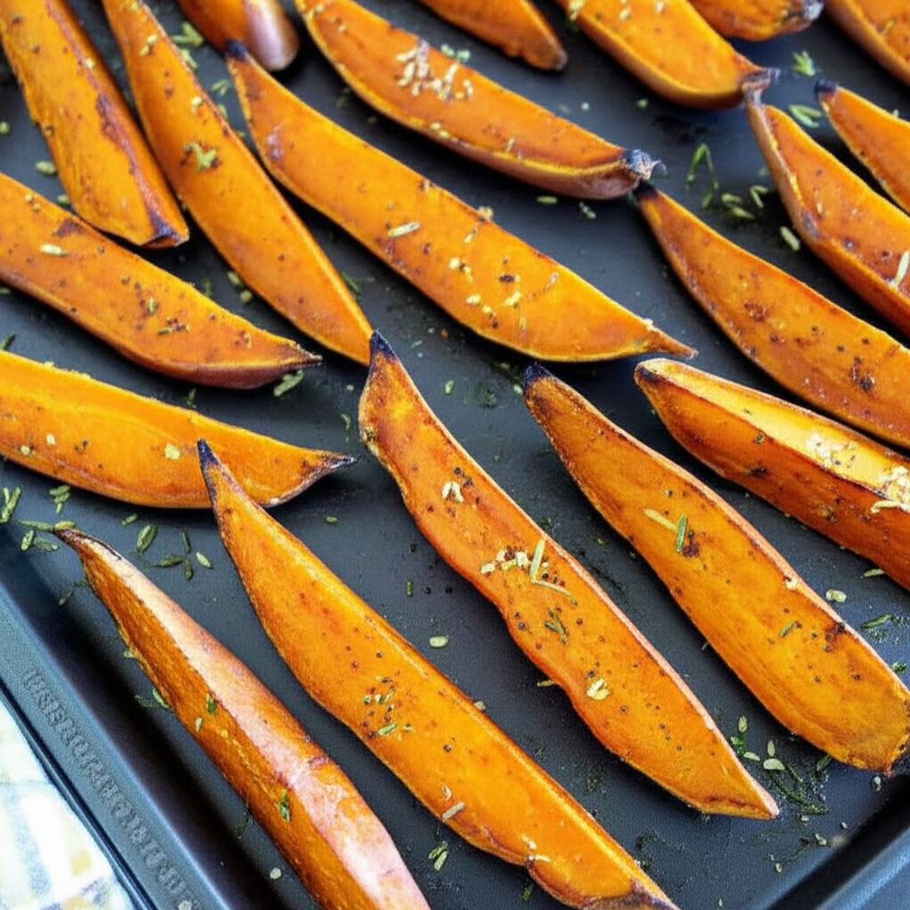 Roasted Sweet Potato Wedges