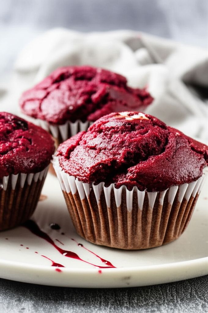 Savoury Beet Muffins