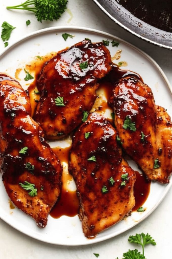Skillet Balsamic-Glazed Chicken