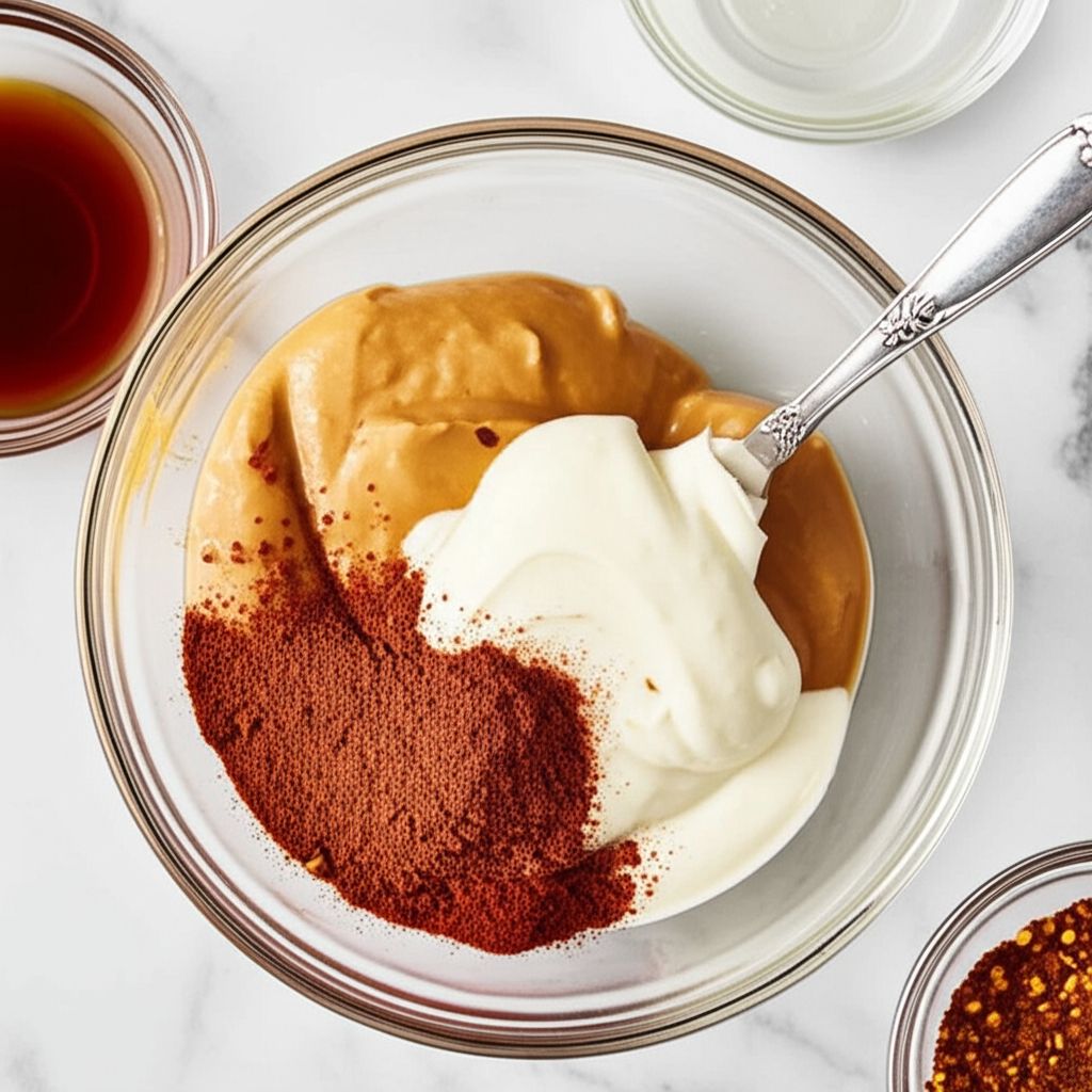 Spiced Peanut Butter Yogurt Dip