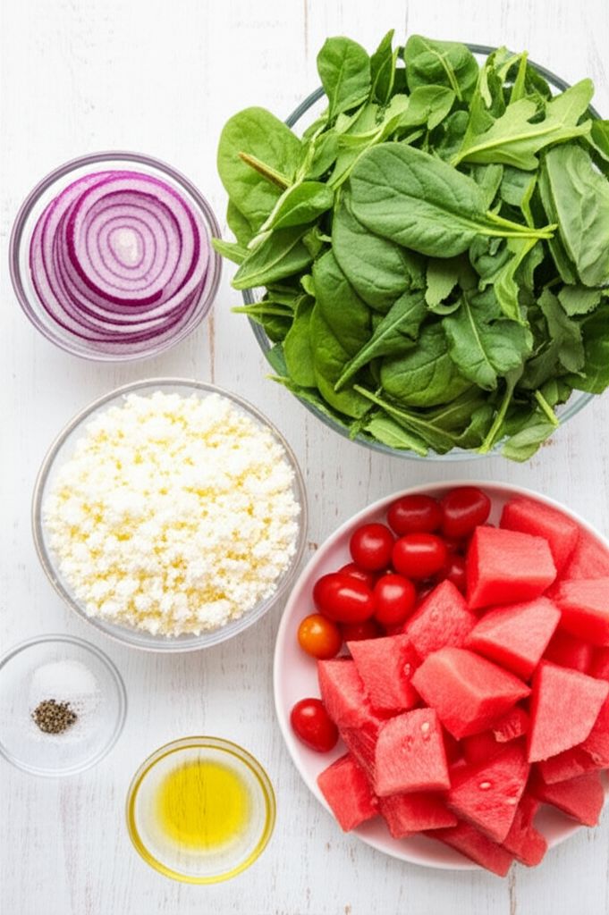 Spinach Watermelon Salad