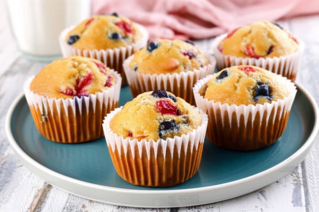 Strawberry-Blueberry Muffins