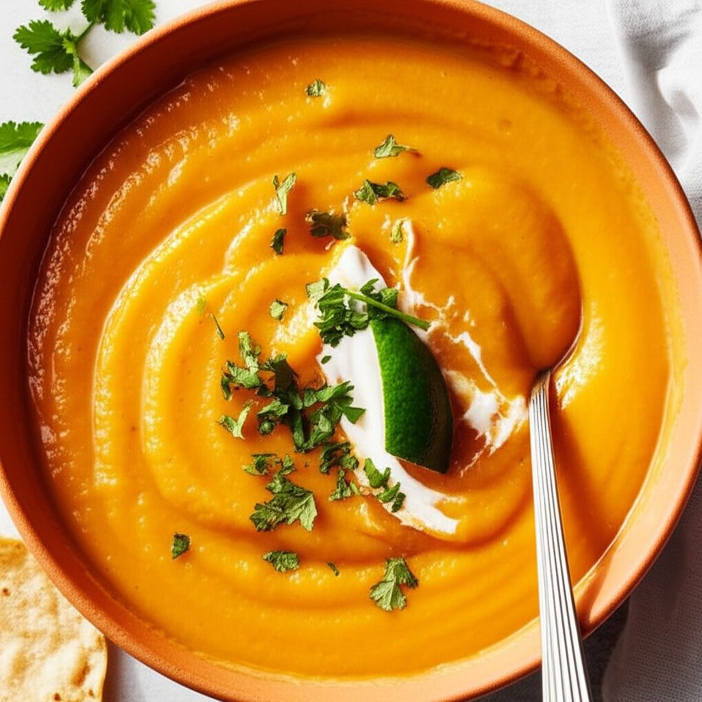 Sweet Potato and Salsa Soup