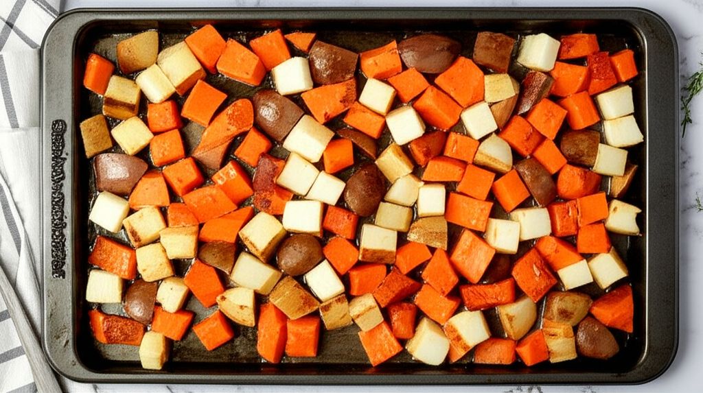 Sweet Roasted Autumn Root Vegetables