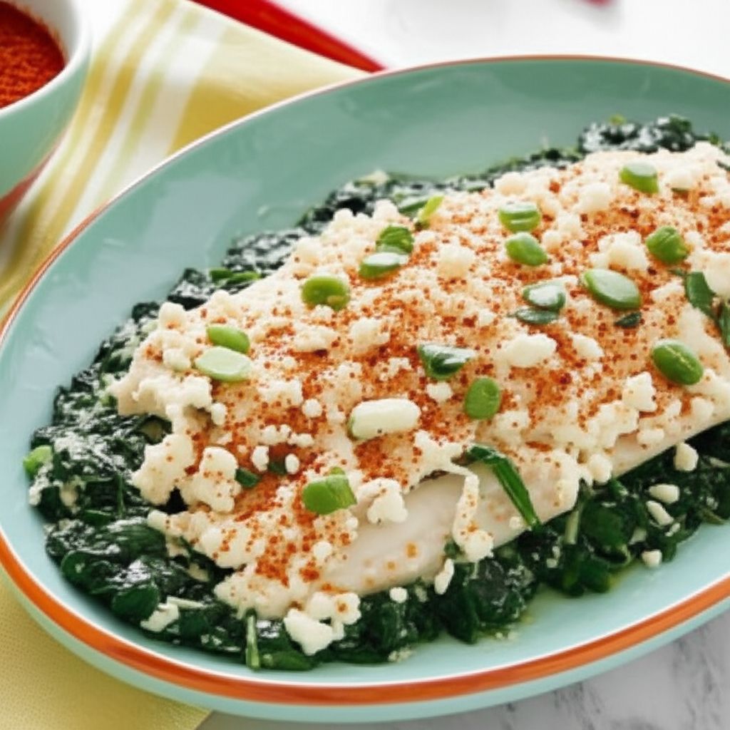 Tilapia Feta Florentine