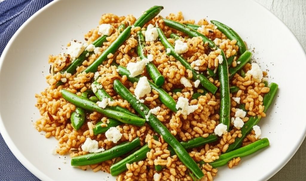 Vegetarian Fried Feta Rice by Andie