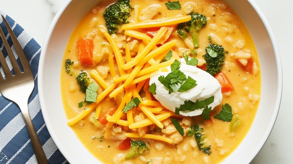 White Chicken Chili with Rice