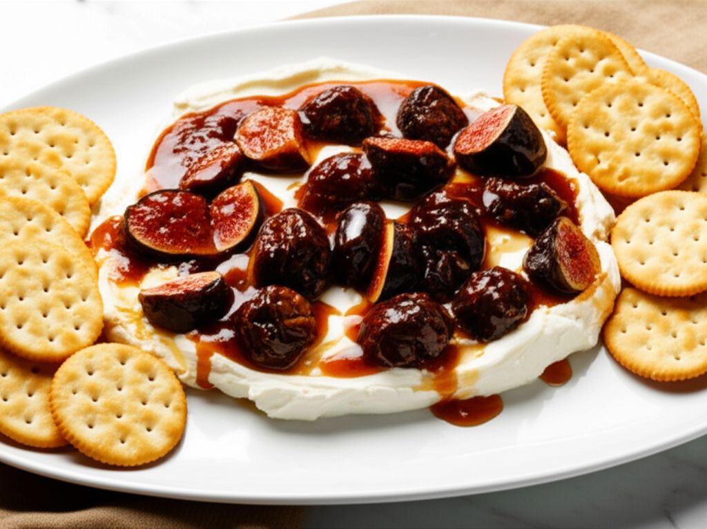 Zurie's Fresh Fig Compote Over Cream Cheese
