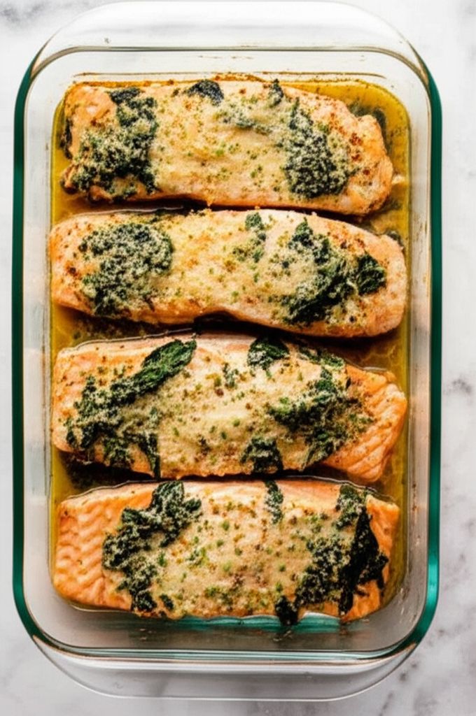 Baked Salmon Steak