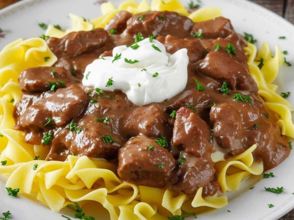 Beef Stroganoff with Noodles