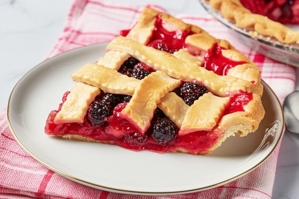 Berry Rhubarb Pie
