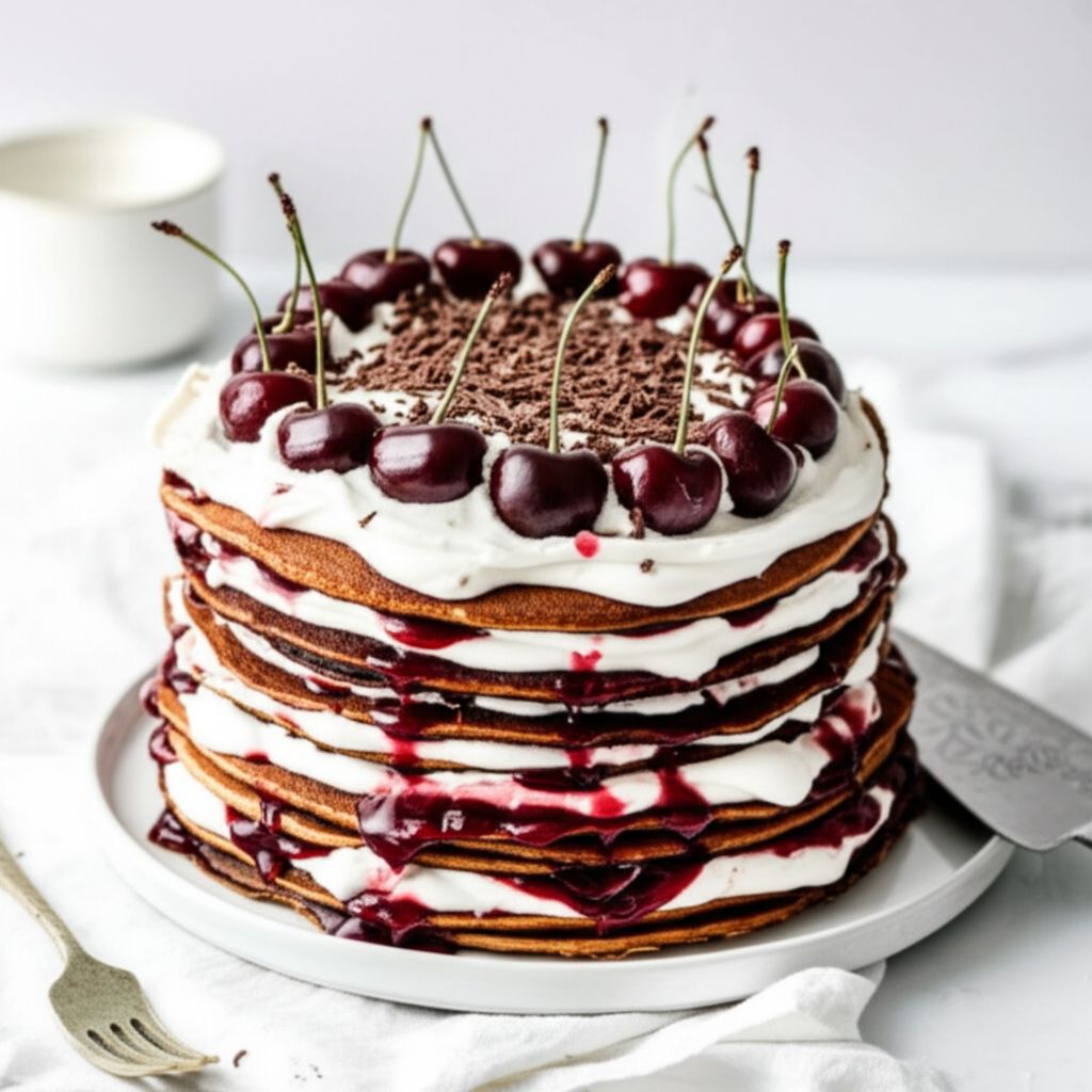 Black Forest Pancake Cake