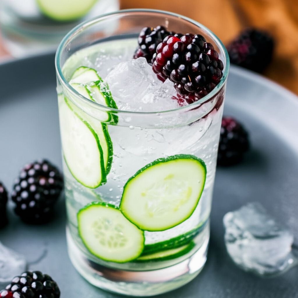Blackberry-Cucumber Vodka Tonic