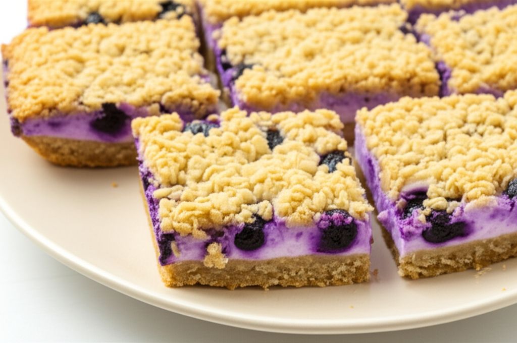 Blueberry Oat Dream Bars
