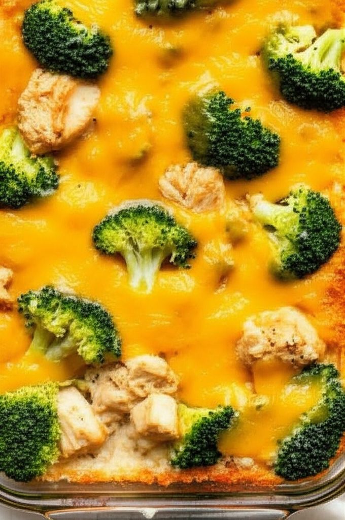 Cheesy Chicken, Broccoli, and Rice Casserole