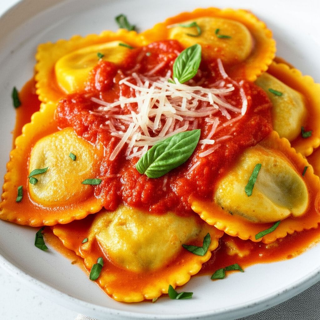 Chicken and Spinach Ravioli