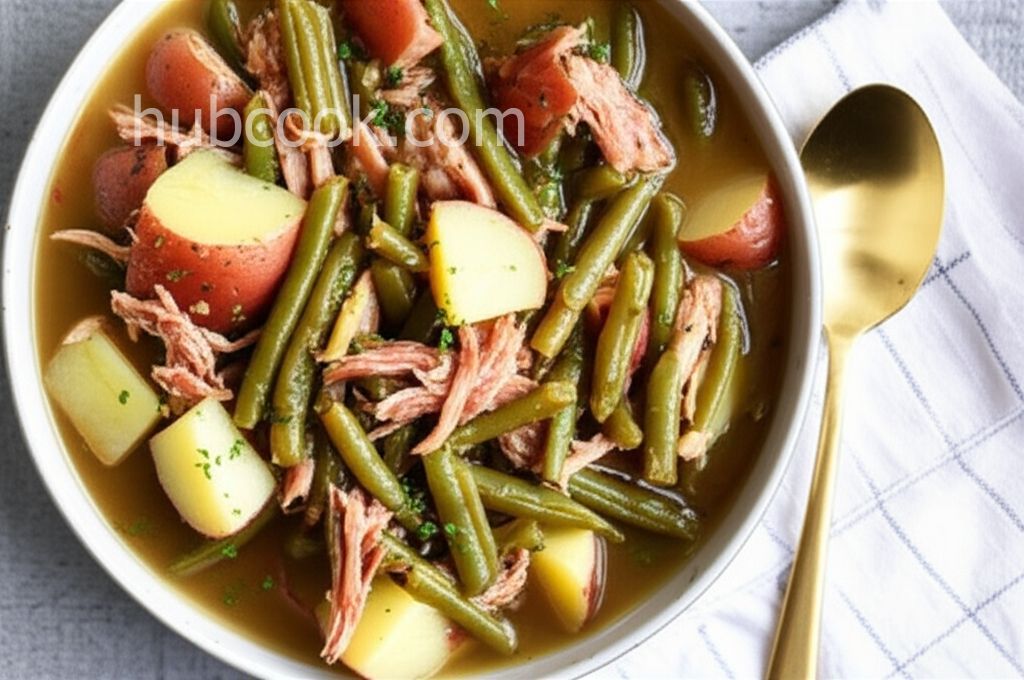 Country Style Green Beans with Red Potatoes