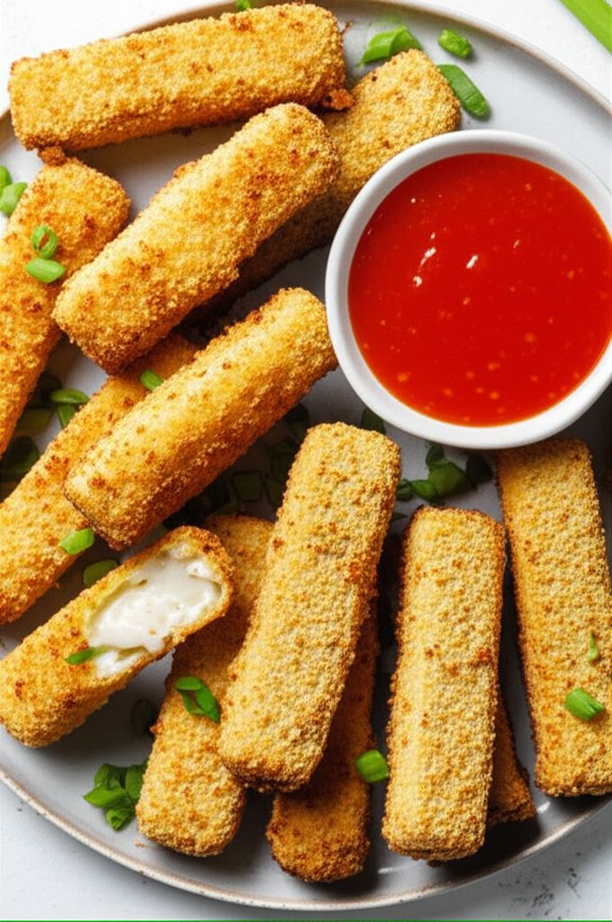 Crab Rangoon Mozzarella Sticks