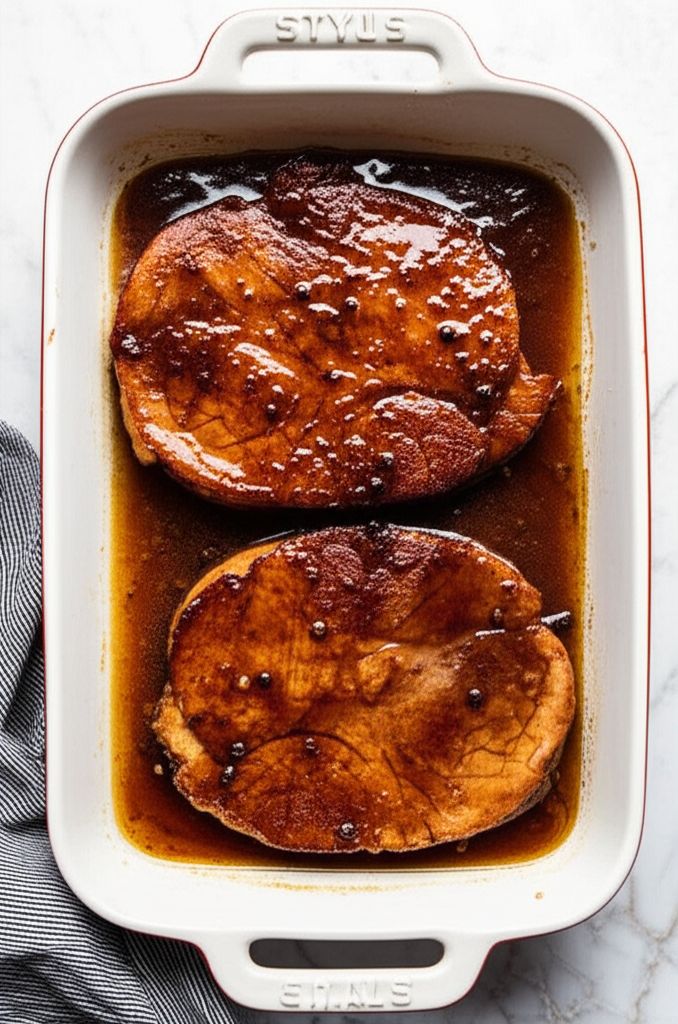 Easy Baked Ham Steaks