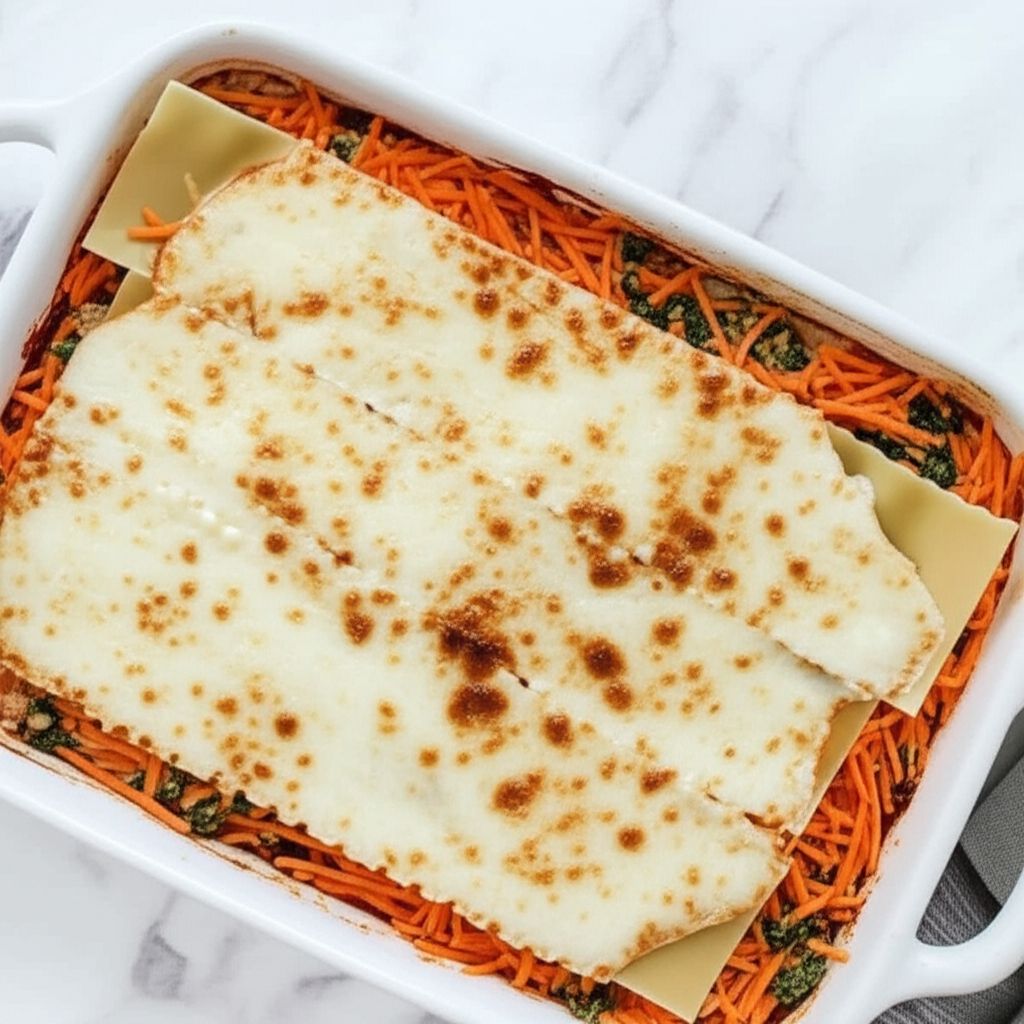 Easy Spinach Lasagna with White Sauce