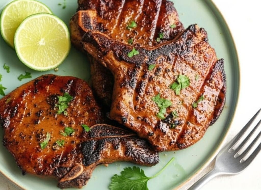 Grilled 'Fusion' Pork Chops