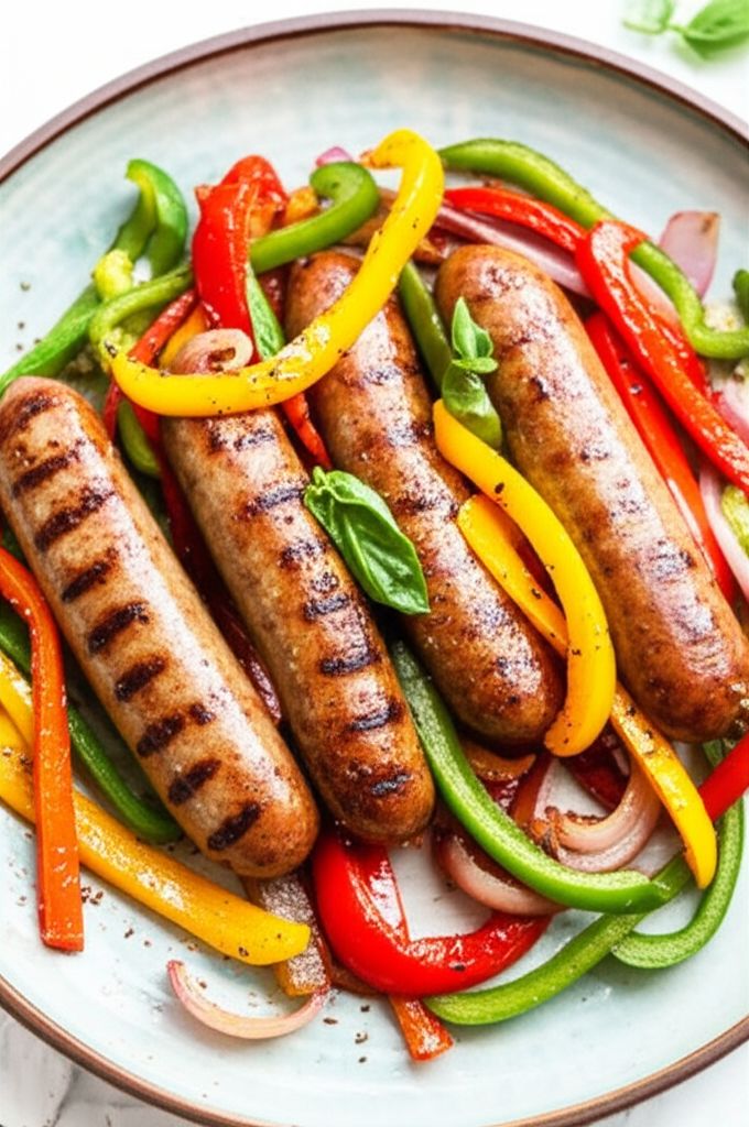 Grilled Italian Sausage with Peppers and Onions
