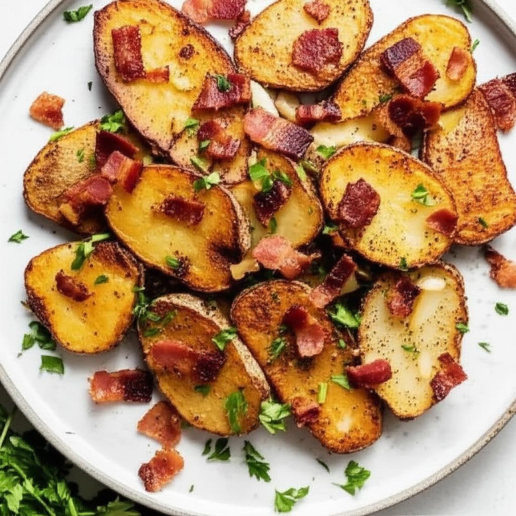 Homefried Potatoes with Garlic and Bacon