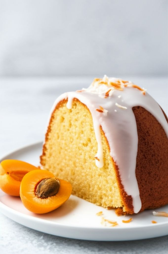 Lemon Coconut Apricot Cake