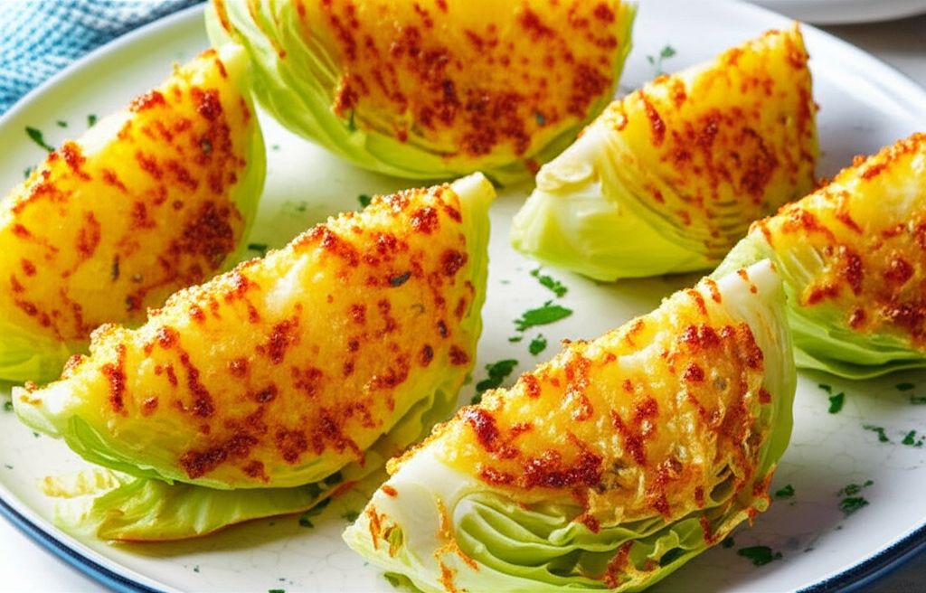 Parmesan-Crusted Roasted Cabbage
