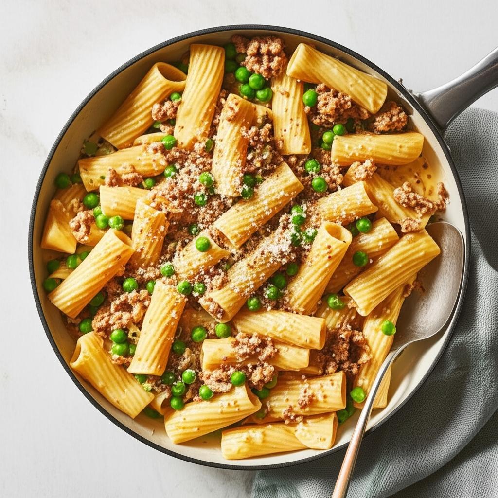 Pasta with Peas and Sausage