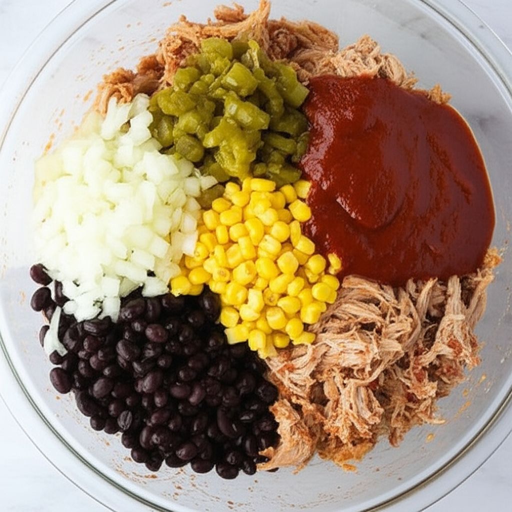 Pulled Pork Tamale Casserole