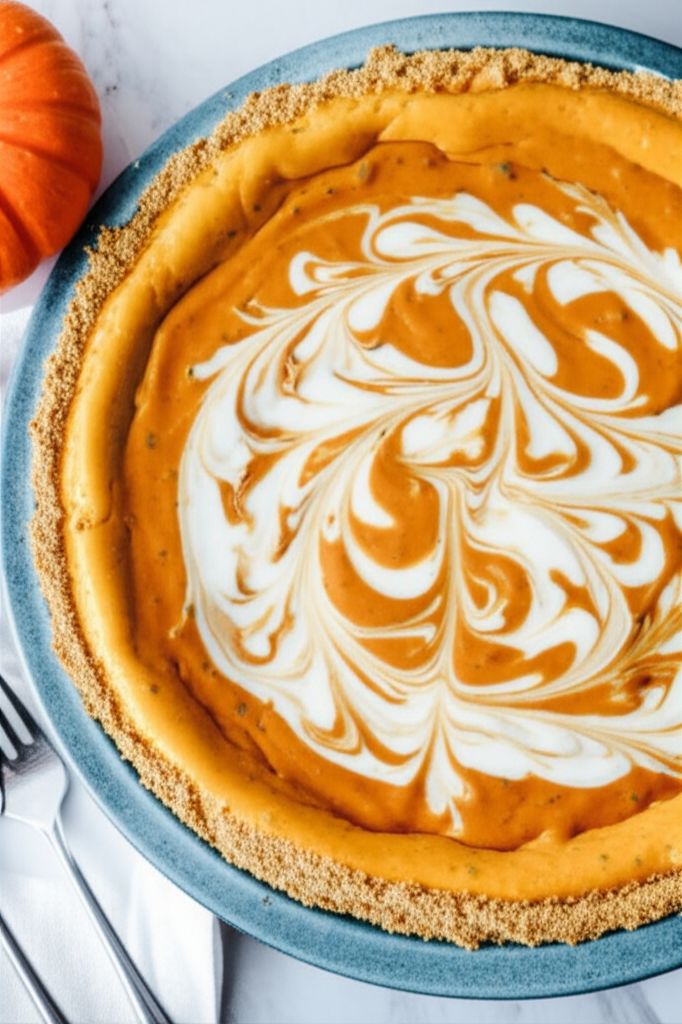 Pumpkin Swirled Cheese Cake