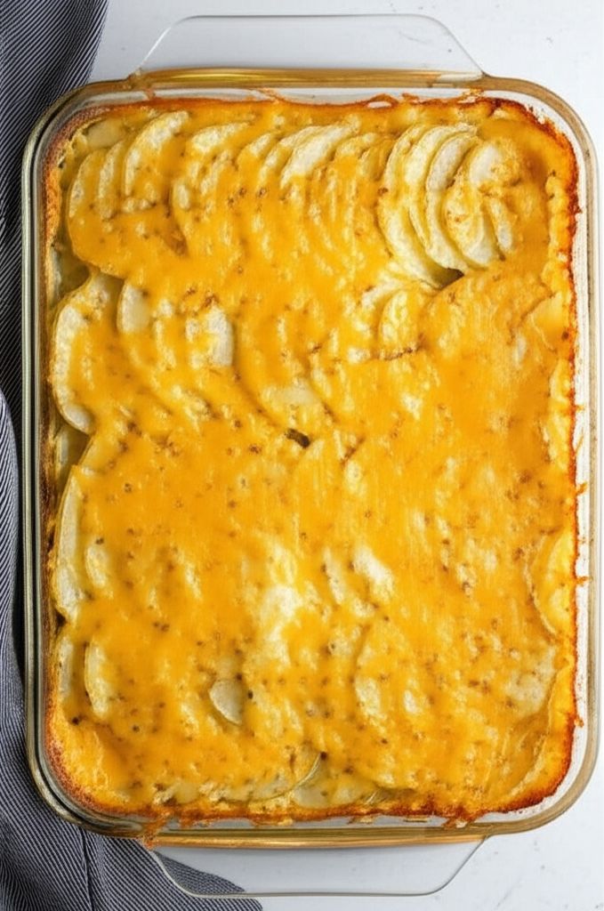 Roasted Garlic Scalloped Potatoes