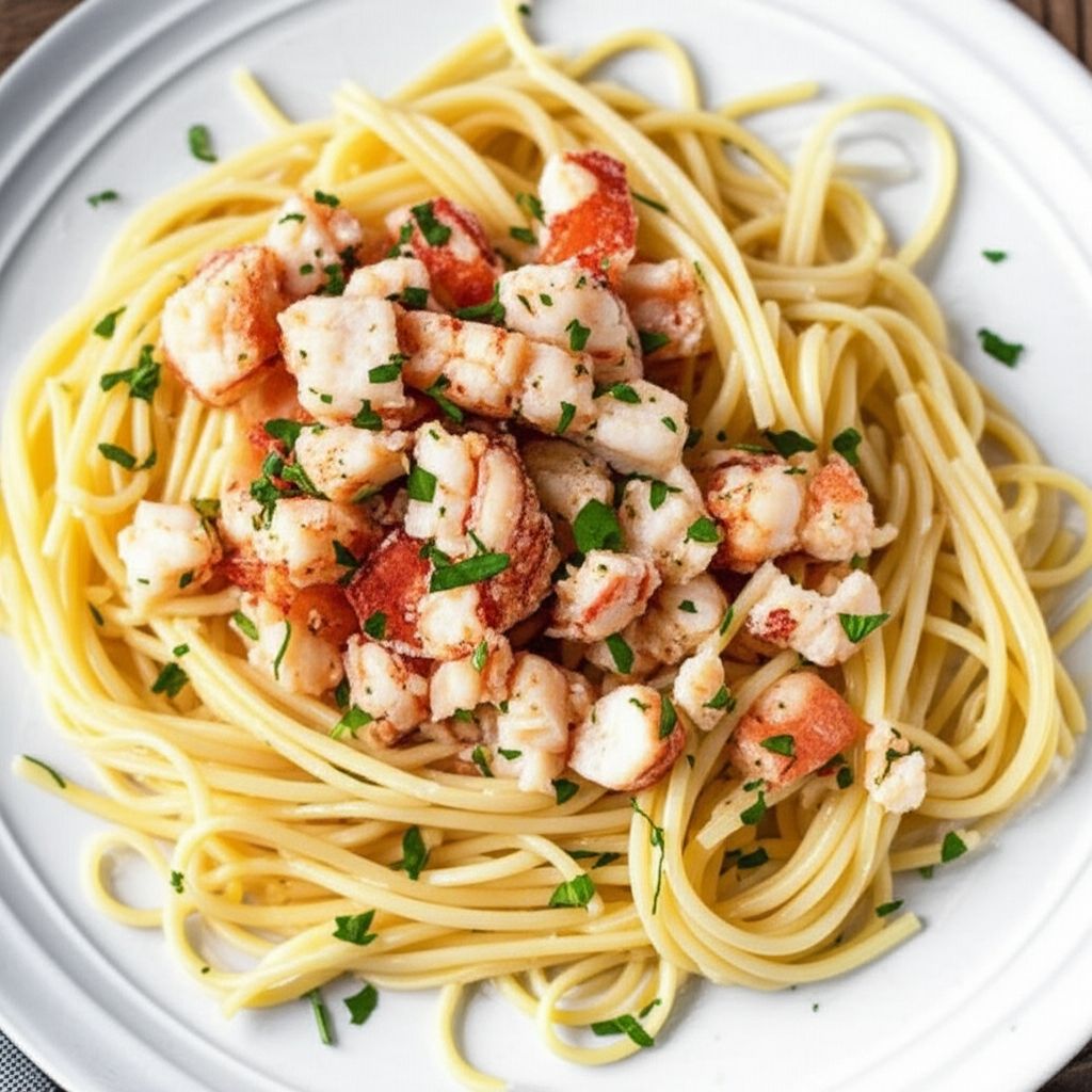 Simple Lobster Scampi