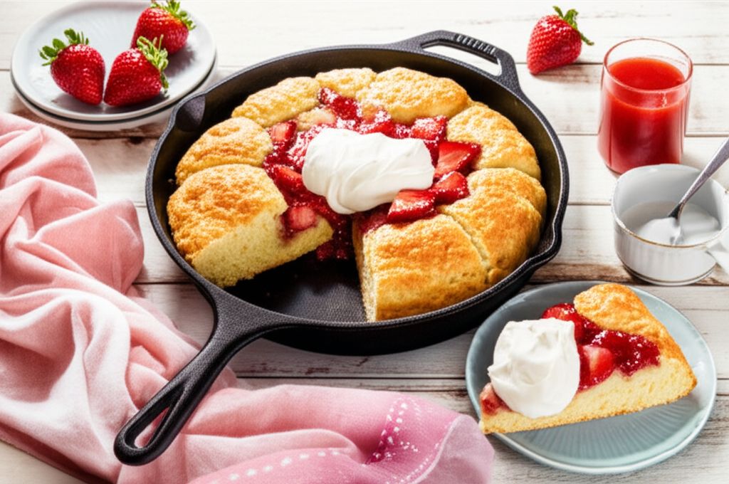 Skillet Strawberry Shortcake
