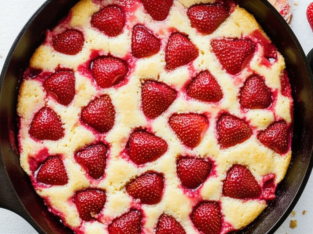 Strawberry Spoon Cake