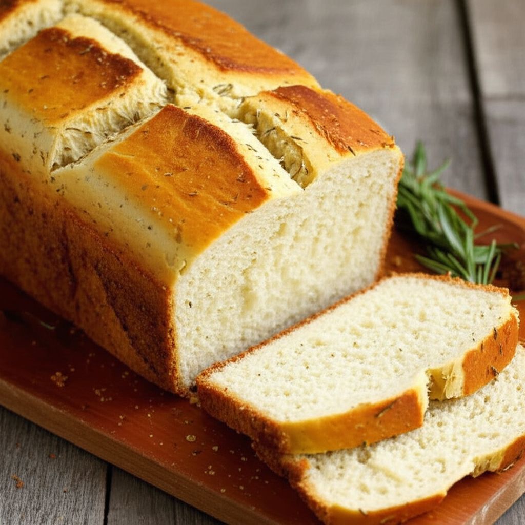 Super Easy Rosemary Bread Machine Bread