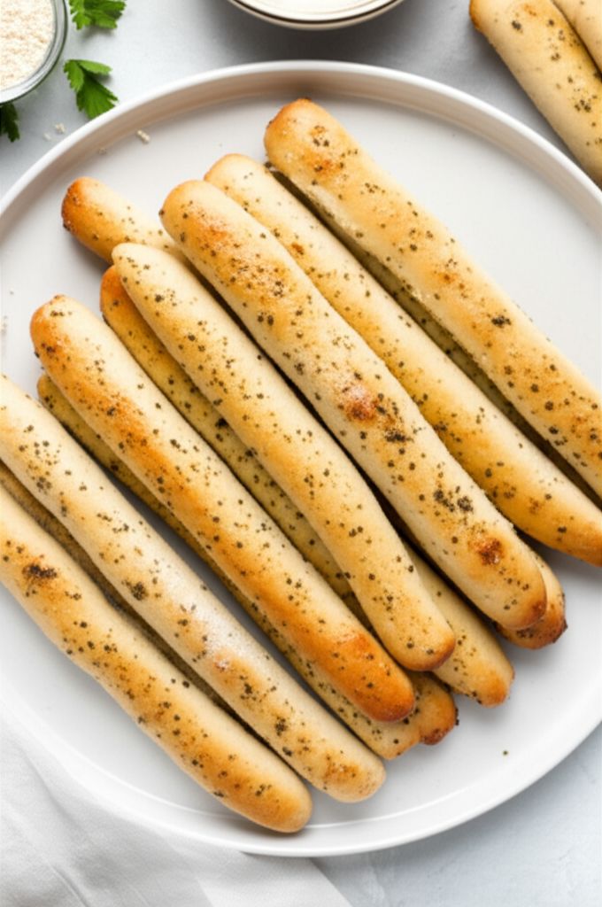 Two-Ingredient Dough Garlic Parmesan Breadsticks