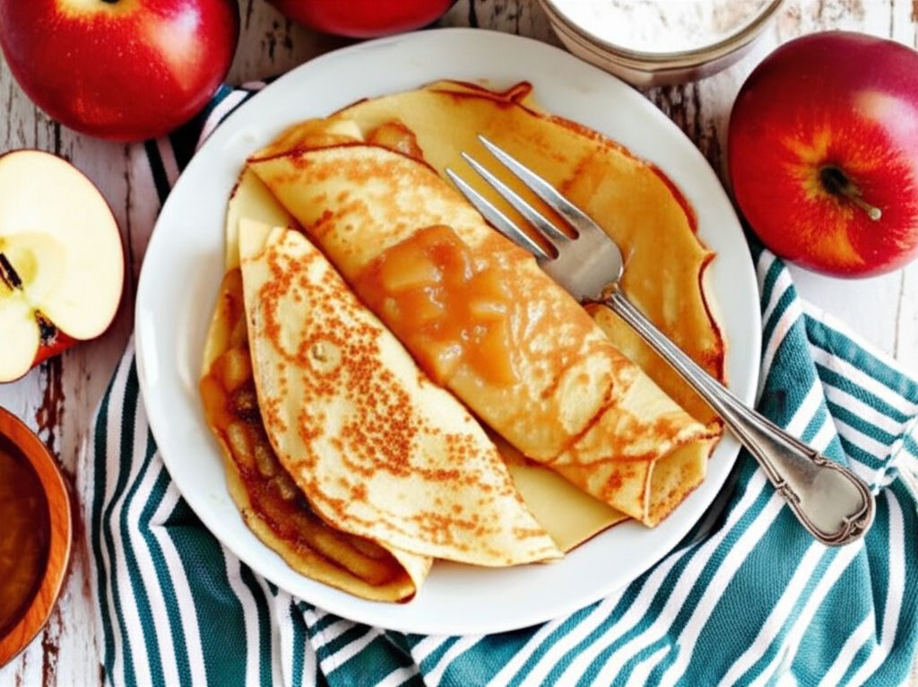 Yummy Apple Cinnamon Crepes