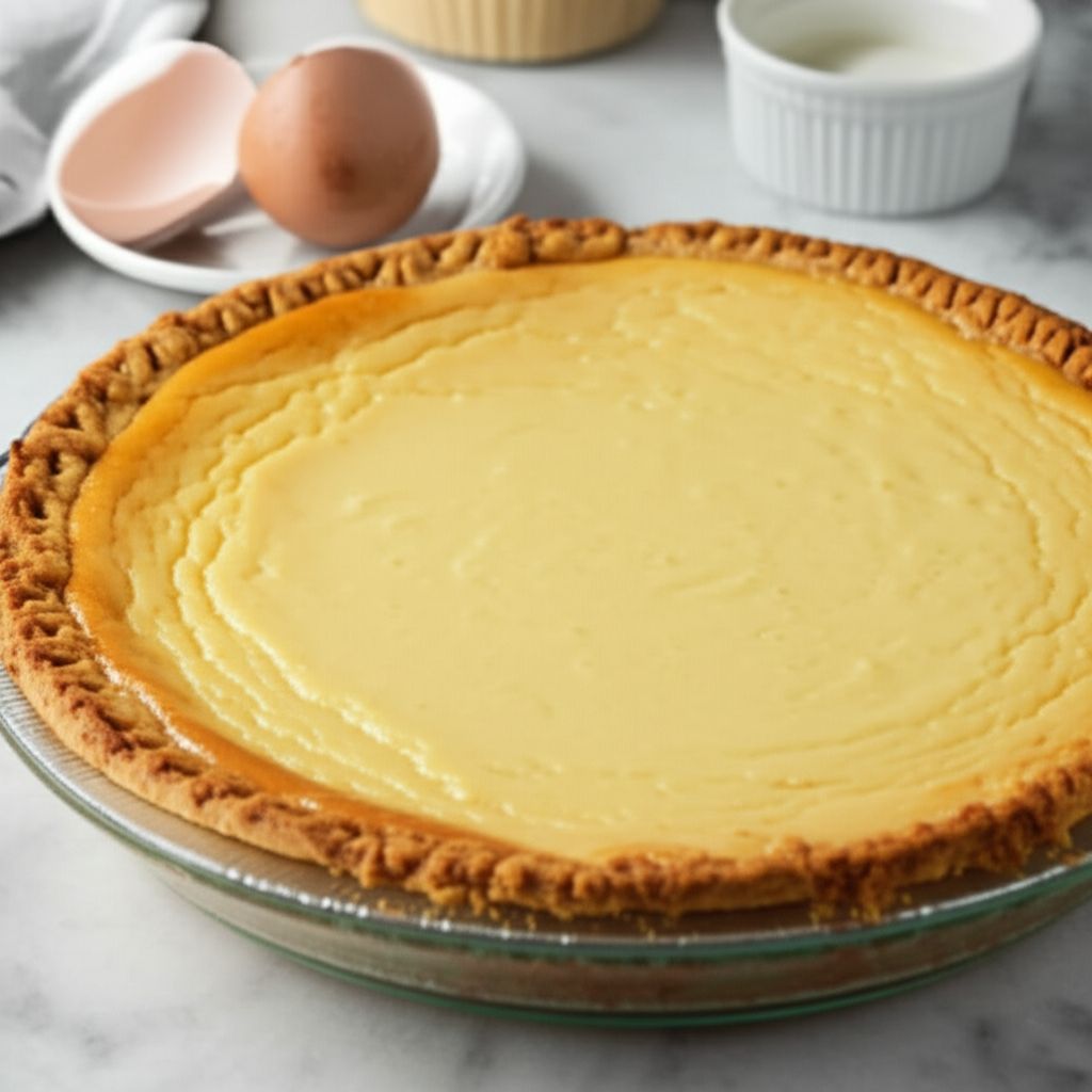 Amish Custard Cottage Cheese Pie