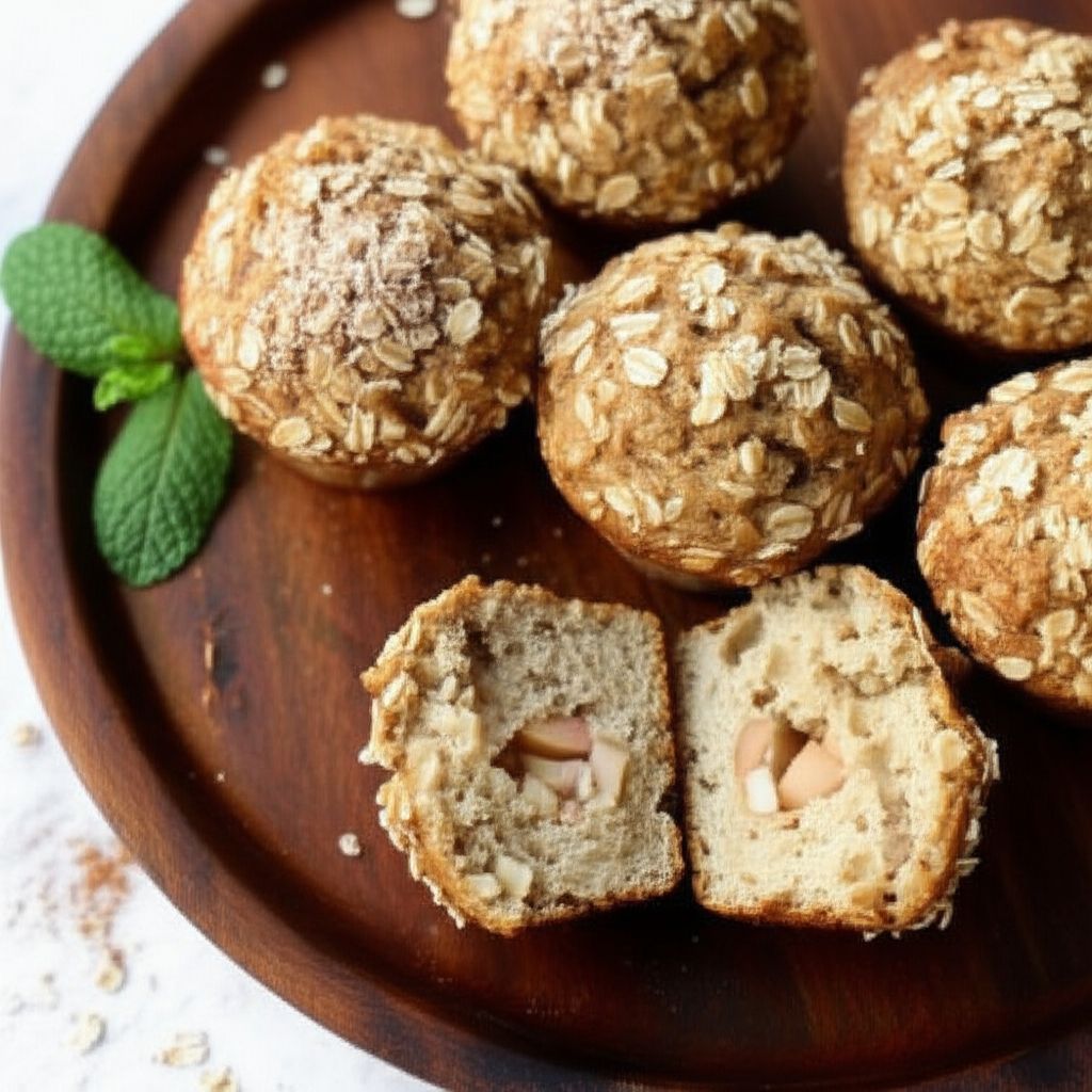 Apple Cinnamon Oatmeal Muffins