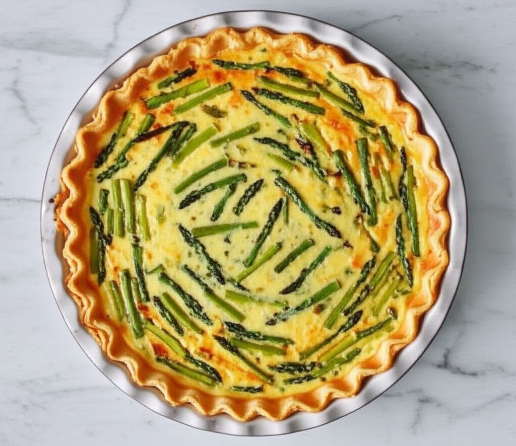 Asparagus and Swiss Cheese Quiche