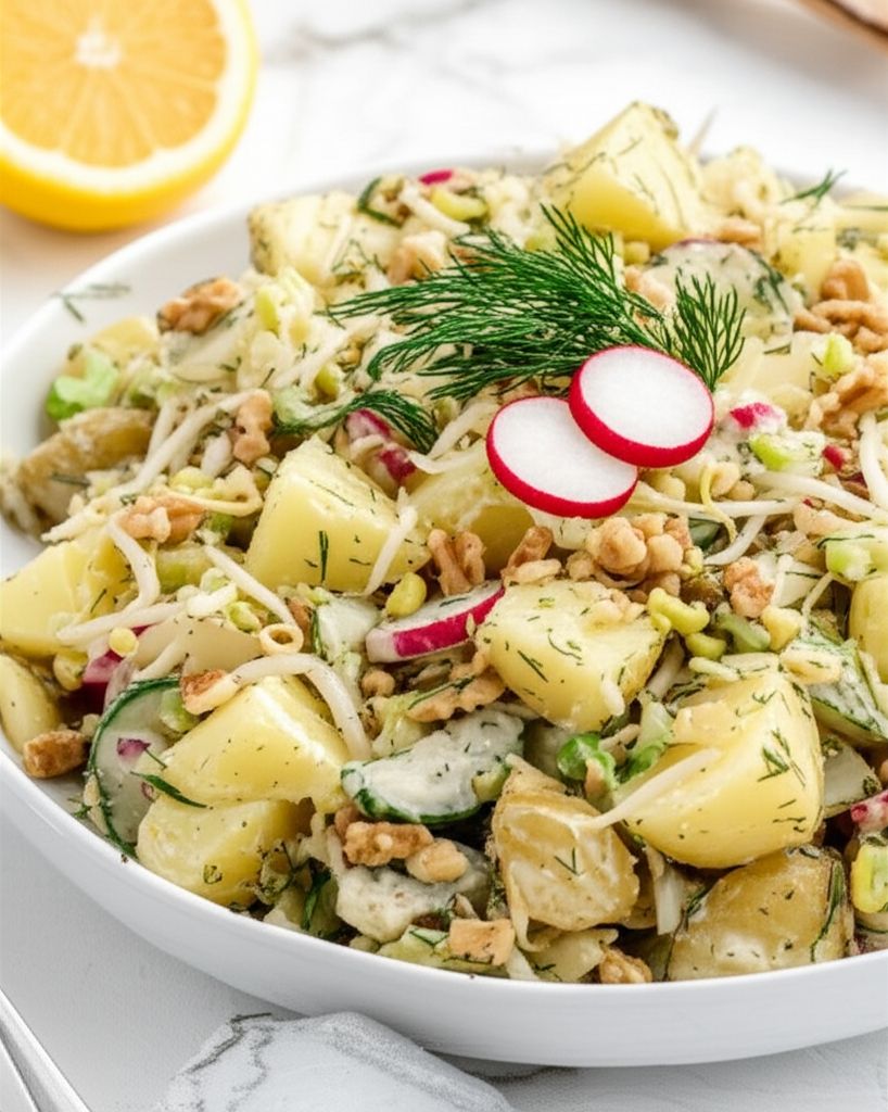 Baked Potato Salad with Dill