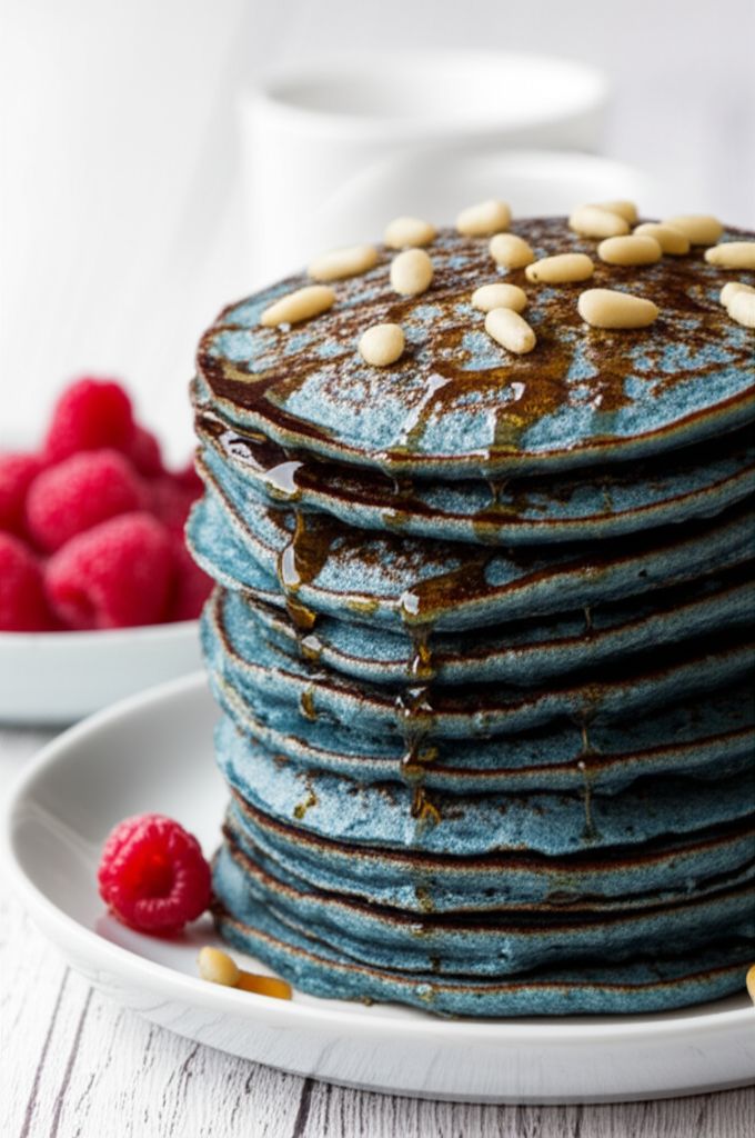Blue Cornmeal Pancakes