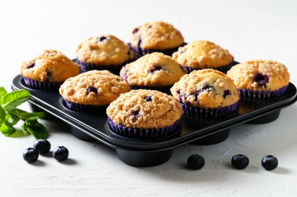 Blueberry Crumb Muffins