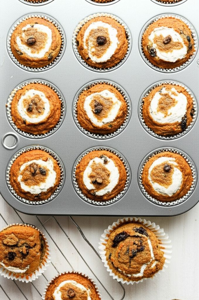 Carrot Cream Cheese Muffins