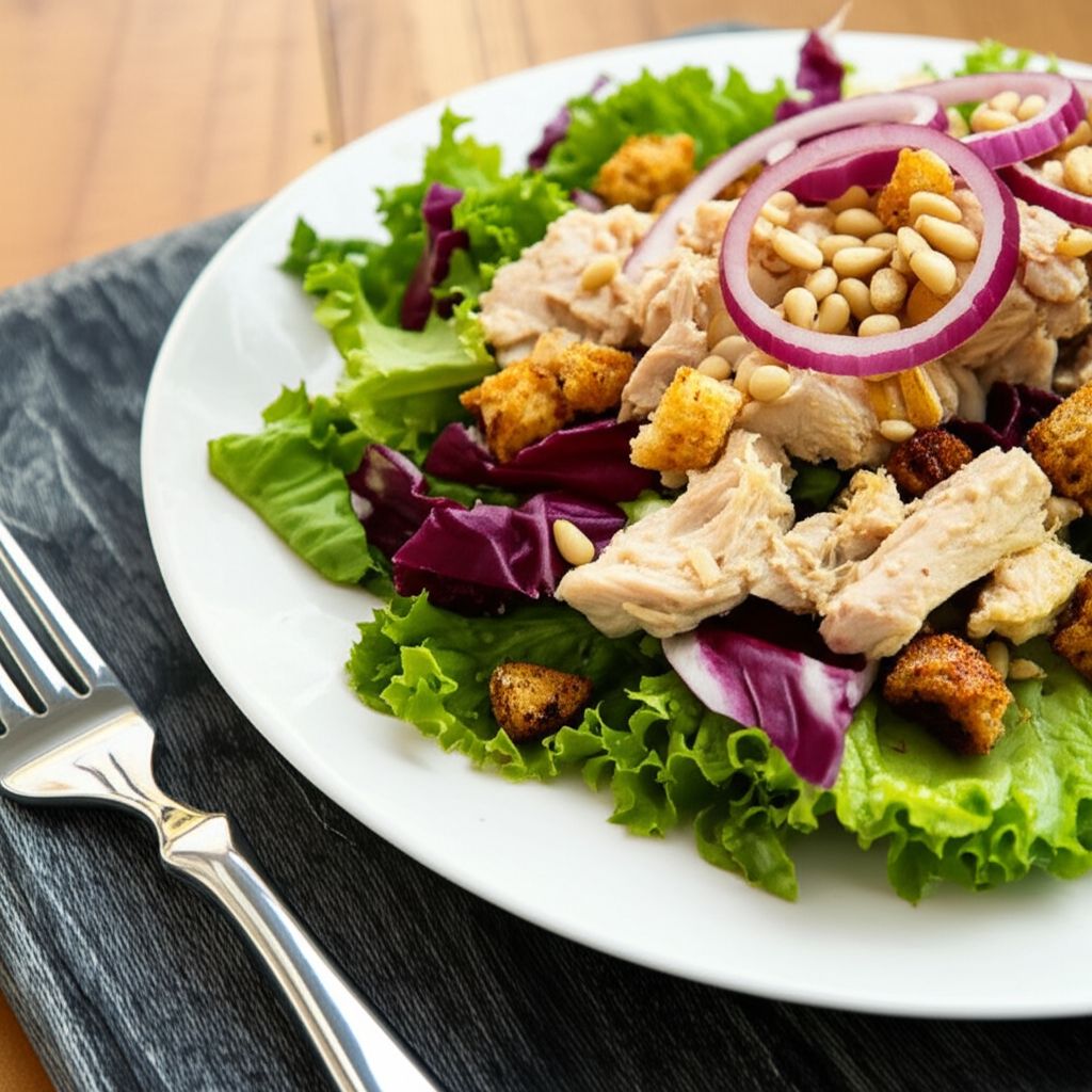 Chicken Salad With Pine Nuts and Raisins