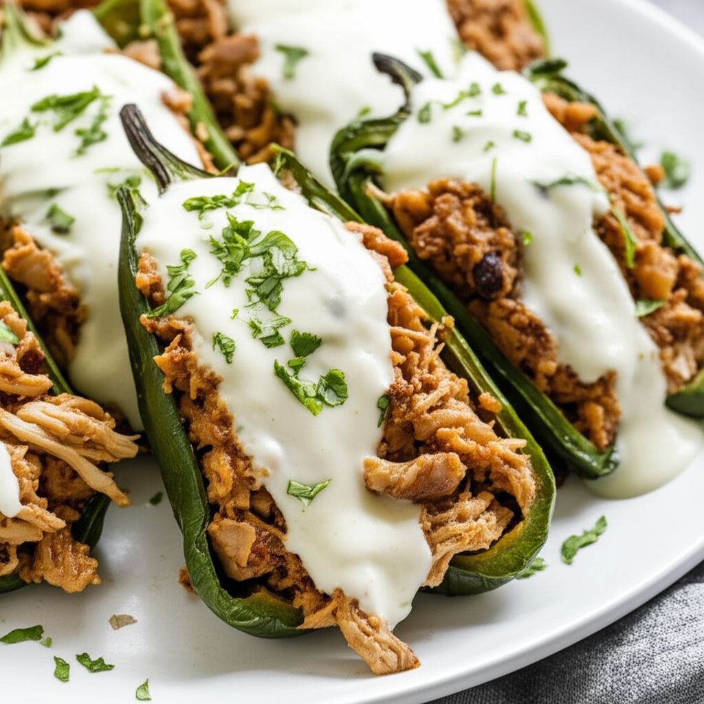 Chiles en Nogada (Stuffed Poblano Chile Peppers)