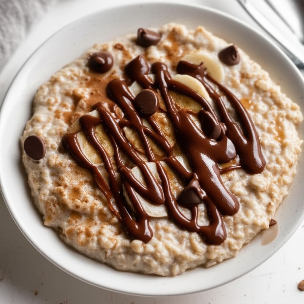 Chocolate Banana Oatmeal Porridge