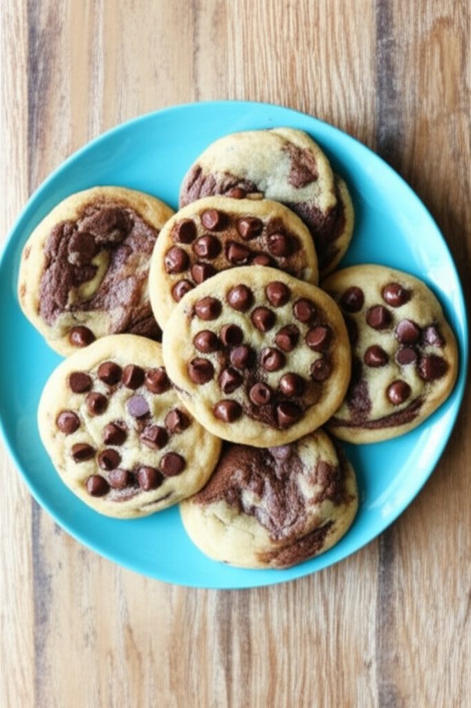 Chocolate Chip Marble Cookies